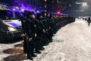 Do katowickiego oddziału prewencji bezpiecznie wróciło także 24 policjantów V kompani, którzy pełnili służbę w okolicach Augustowa (fot.policja)