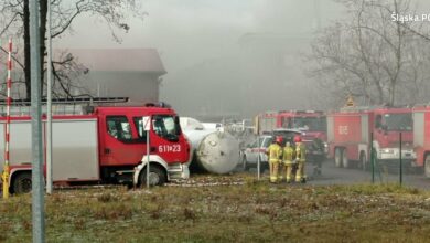 Chorzów: Pożar na terenie zakładu Novichem. Policja ustala szczegóły (fot.Śląska Policja)