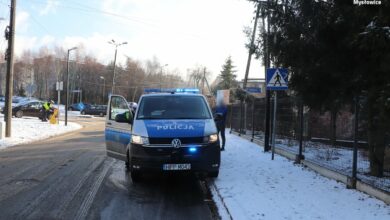 Mysłowice: Potrącił 10-latka na pasach. Kierowca skody zapomniał o wymianie opon na zimowe (fot.Śląska Policja)