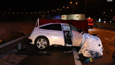 Jedna osoba nie żyje, cztery zostały ranne. Tragiczny wypadek na S1 w Żywcu (fot.Śląska Policja)