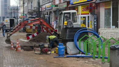 Trwa rewitalizacja ulicy Dworcowej w Bytomiu. Utrudnienia dla pieszych i kierowców