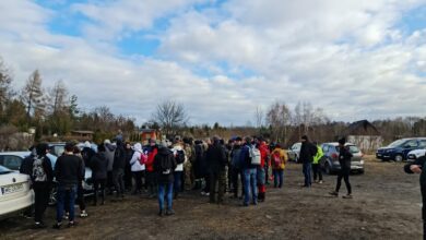 Dziesiątki mieszkańców szukają zaginionej Aleksandry i jej córki Oliwii [ZDJĘCIA]. Fot. Fatima Orlińska