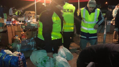 Śląscy policjanci pomagają na granicy [ZDJĘCIA]. Fot. Śląska Policja