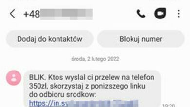 Przyszedł co ciebie taki SMS? Pod żadnym pozorem nie klikaj w link! Fot. Policja Śląska