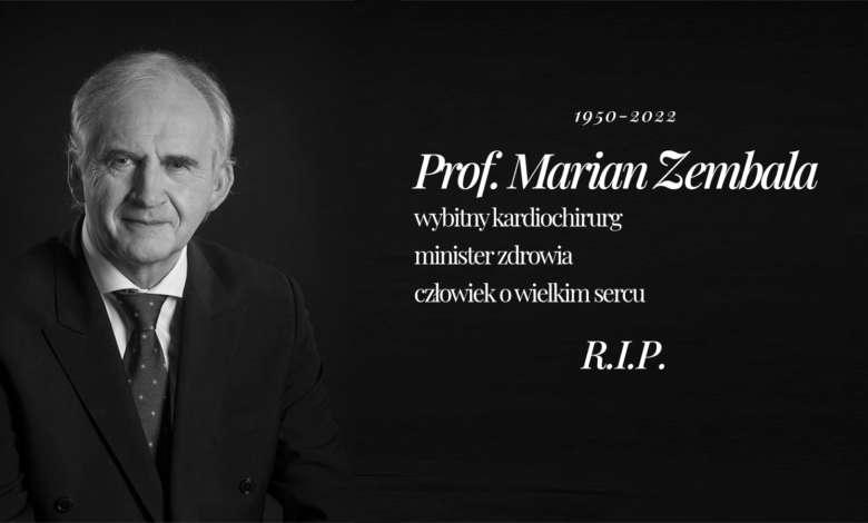 Płyną kondolencje po śmierci Mariana Zembali. Prezydent Andrzej Duda zabrał głos. Fot. Ministerstwo Zdrowia