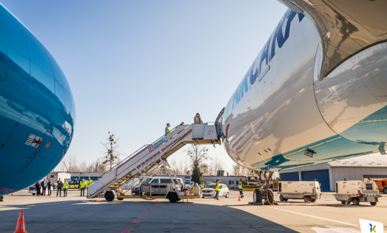 Airbus Air Caraibes w Pyrzowicach