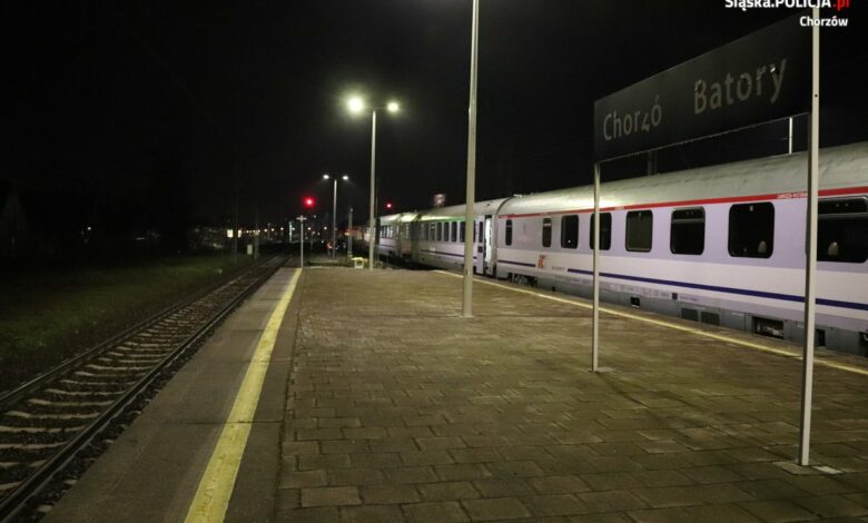 Chorzów: 24-latek potrącony przez pociąg. Nie żyje (fot.Śląska Policja)