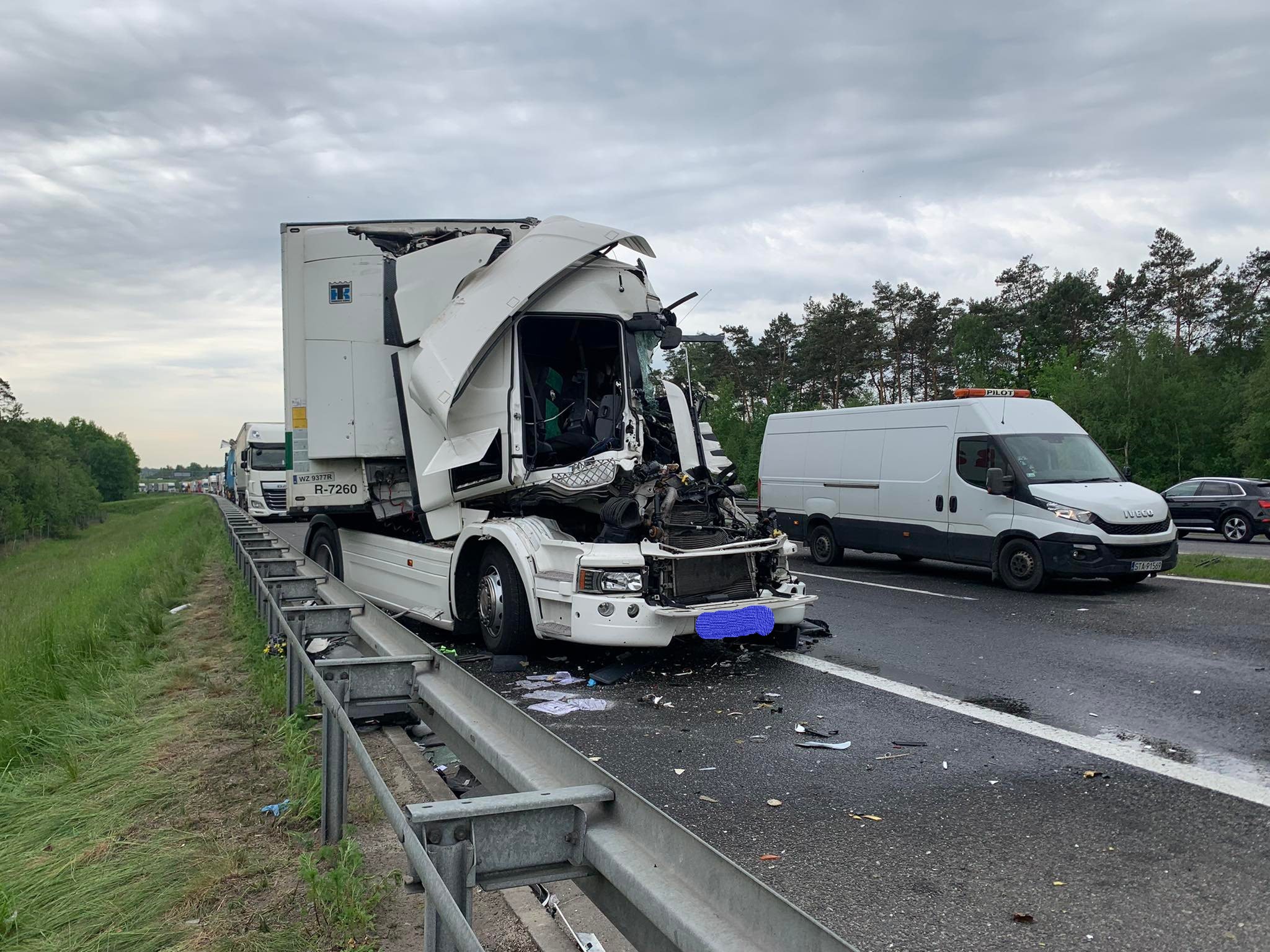 Wypadek na A4 w Gliwicach
