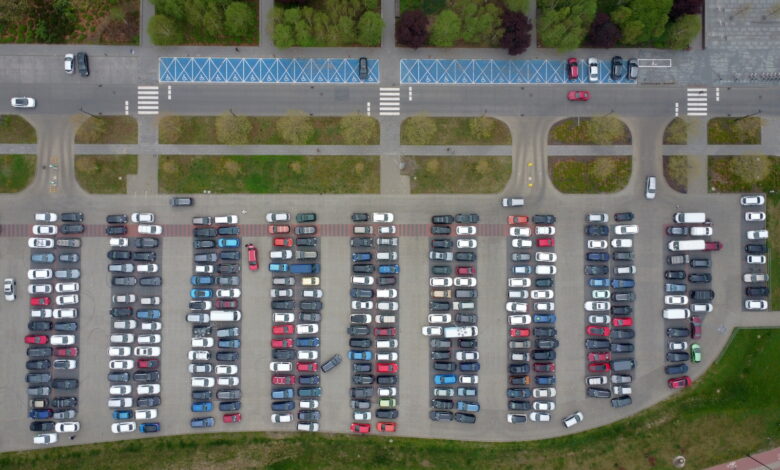 Parking przy NOSPR w Katowicach