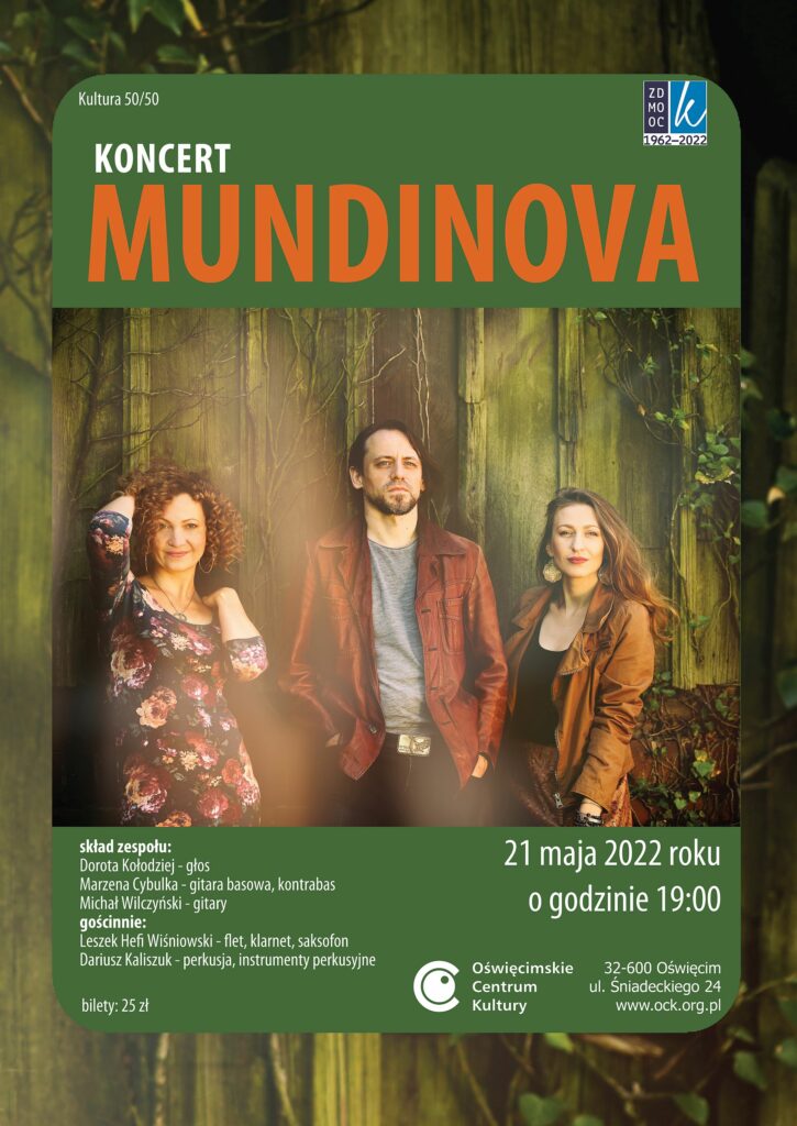 Koncert zespołu "Mundinova" w Oświęcimskim Centrum Kultury (fot. mat. prasowe)