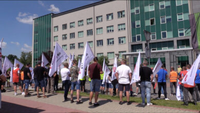 Dziś pod siedzibą Jastrzębskiej Spółki Węglowej odbyła się pikieta związkowców.