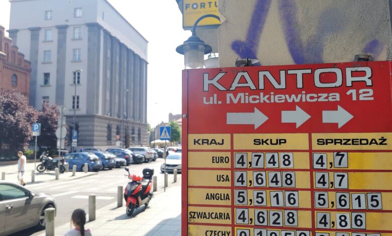 kurs walut Katowice 7 lipca 2022