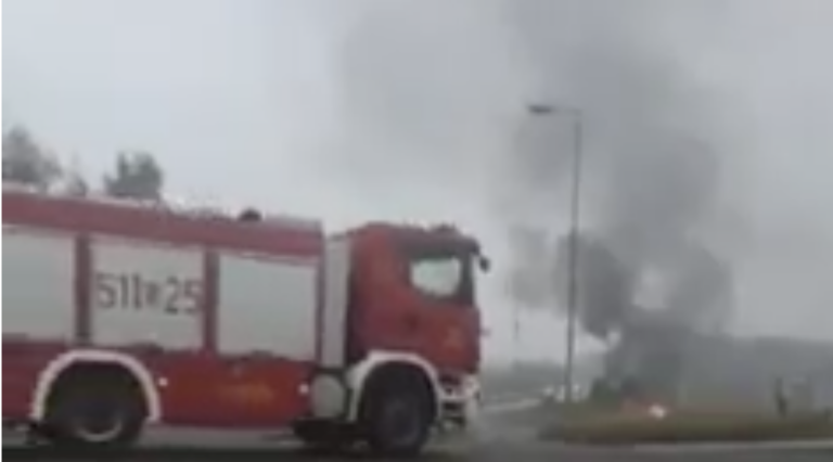 Kierowca spłonął w wypadku. Policja ustala tożsamość kierowcy. NOWE FAKTY [WIDEO]. Fot. FB/Gazeta Łaziska