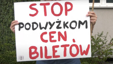 „Stop podwyżce cen biletów”! Pikieta przez siedzibą ZTM [WIDEO]