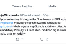 Diecezja Włocławska: w autokarze było 10-12 osób z diecezji