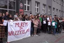 protest nauczycieli i podwyżki