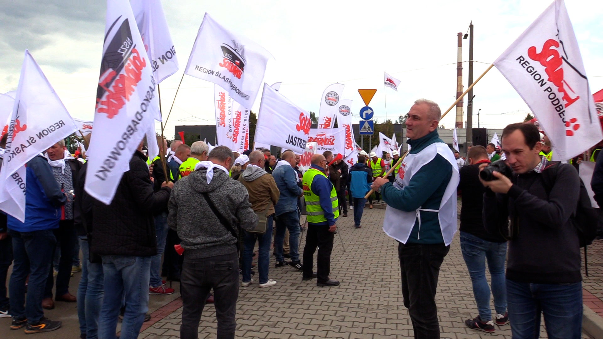 Protest Solidarności w obronie związkowca [WIDEO]