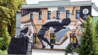 W Bytomiu powstał roztańczony mural. Fot. UM Bytom