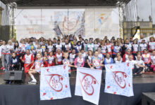 Osoby po przeszczepieniu startujące w 21 Biegu po Nowe Życie (SK:, , fot. Piętka Mieszko/AKPA)