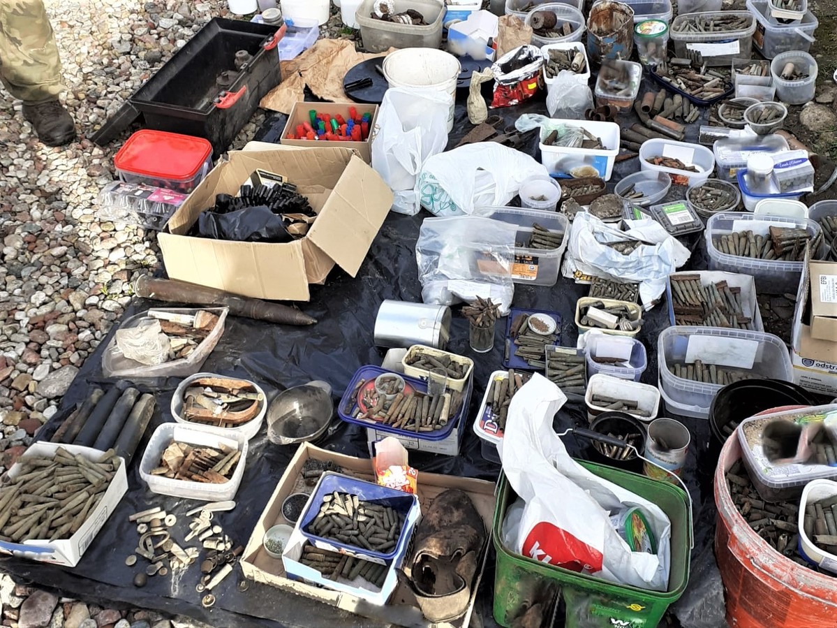 800 kg materiałów wybuchowych/fot.KPP Augustów