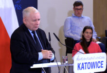 Jarosław Kaczyński w Katowicach.