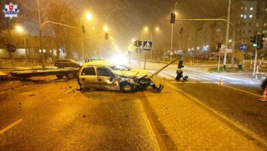 Kierowca wymusił pierwszeństwo, pięć osób w szpitalu. Wszystko nagrały kamery [WIDEO]. Fot. Policja Lubelska