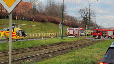 PILNE: wypadek w Będzinie. Lądował LPR