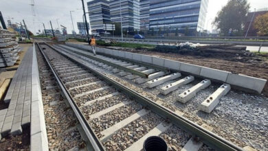 tramwaje śląskie budowa torowiska zamkną tunel