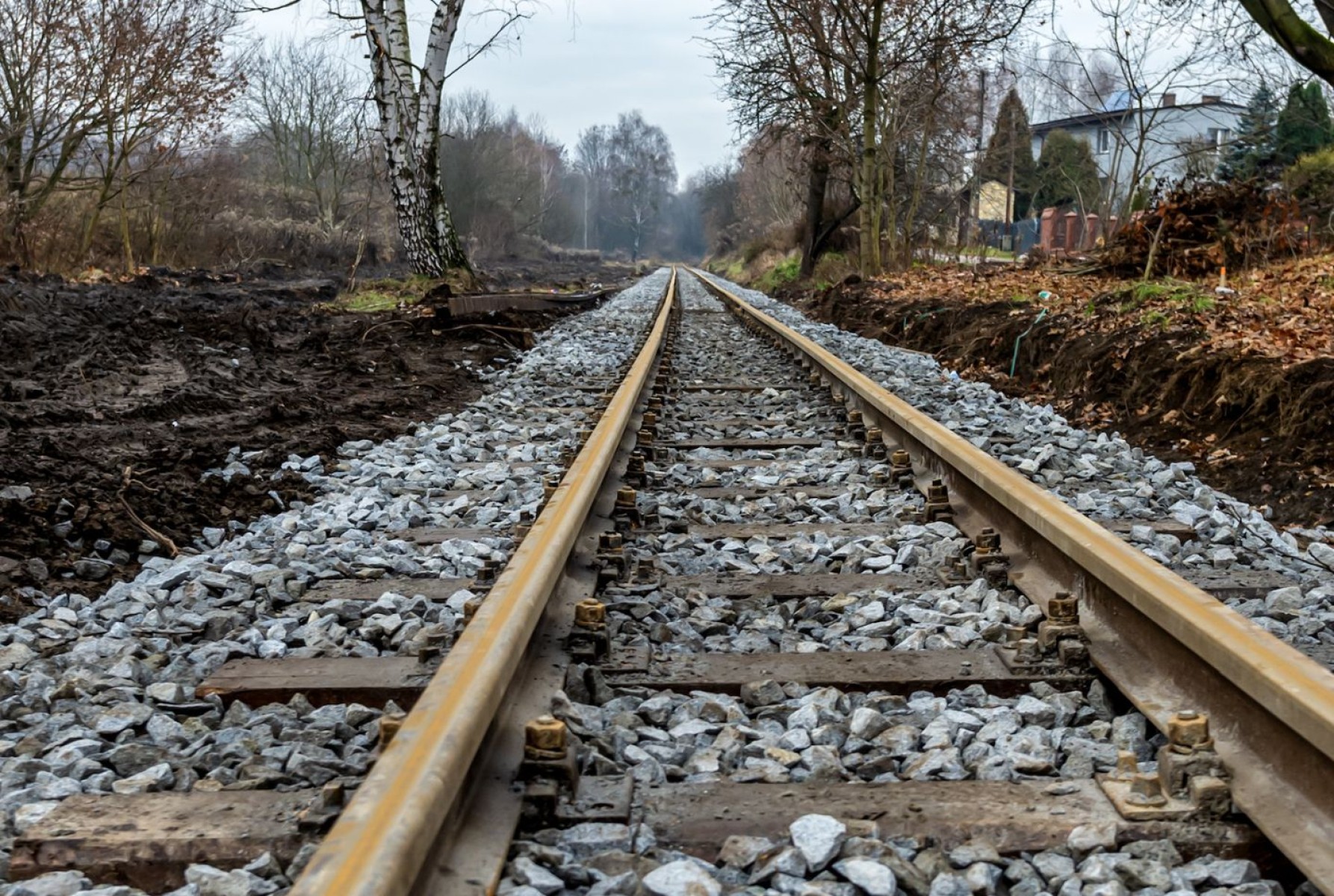 Wąskotorówka zyskała nowe tory i nasypy. [fot. UM w Bytomiu]