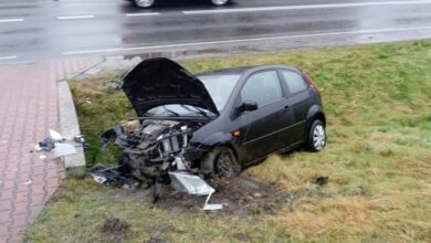 Koszmarny wypadek na Mikołowskiej w Przegędzy/fot.Śląska Policja