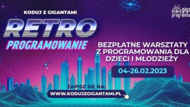 Startują bezpłatne warsztaty “Koduj z Gigantami - Retroprogramowanie”.