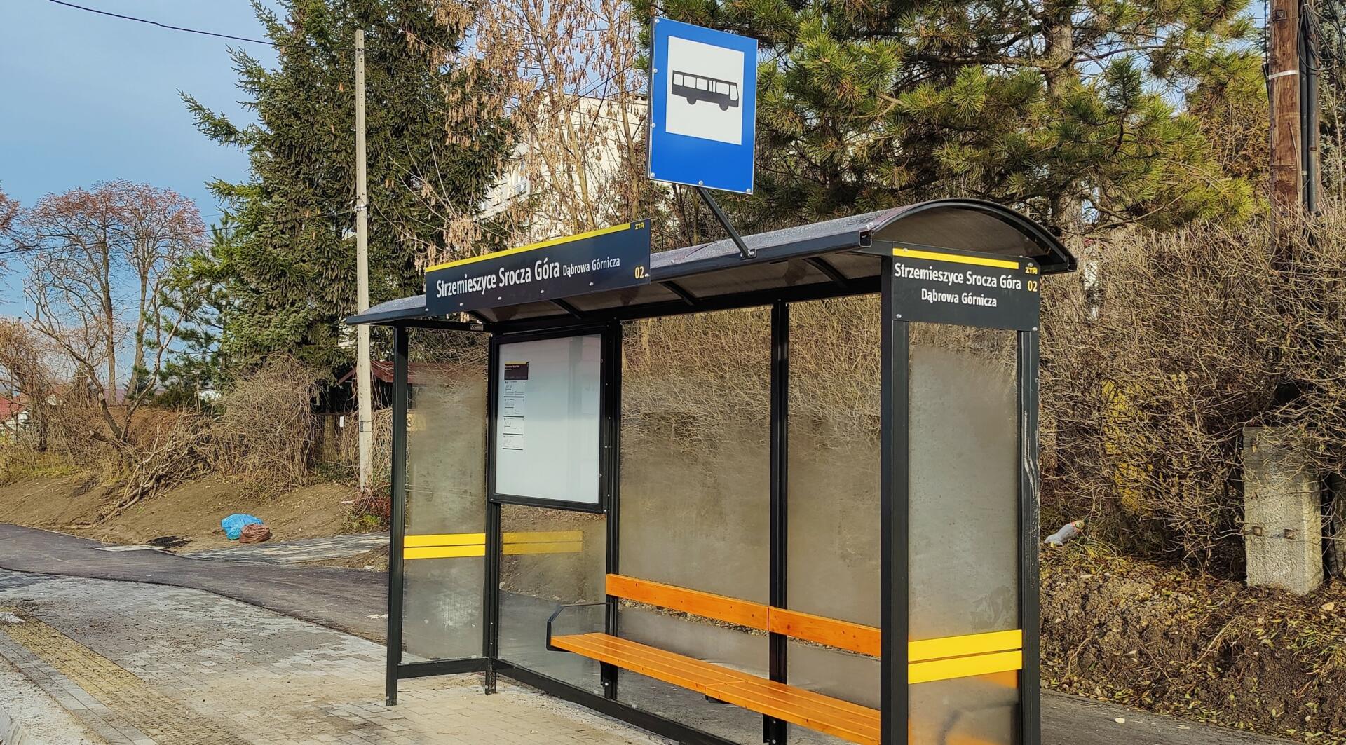 nowe nazw przystanków w Dąbrowie Górniczej. Fot. UM Dąbrowa Górnicza