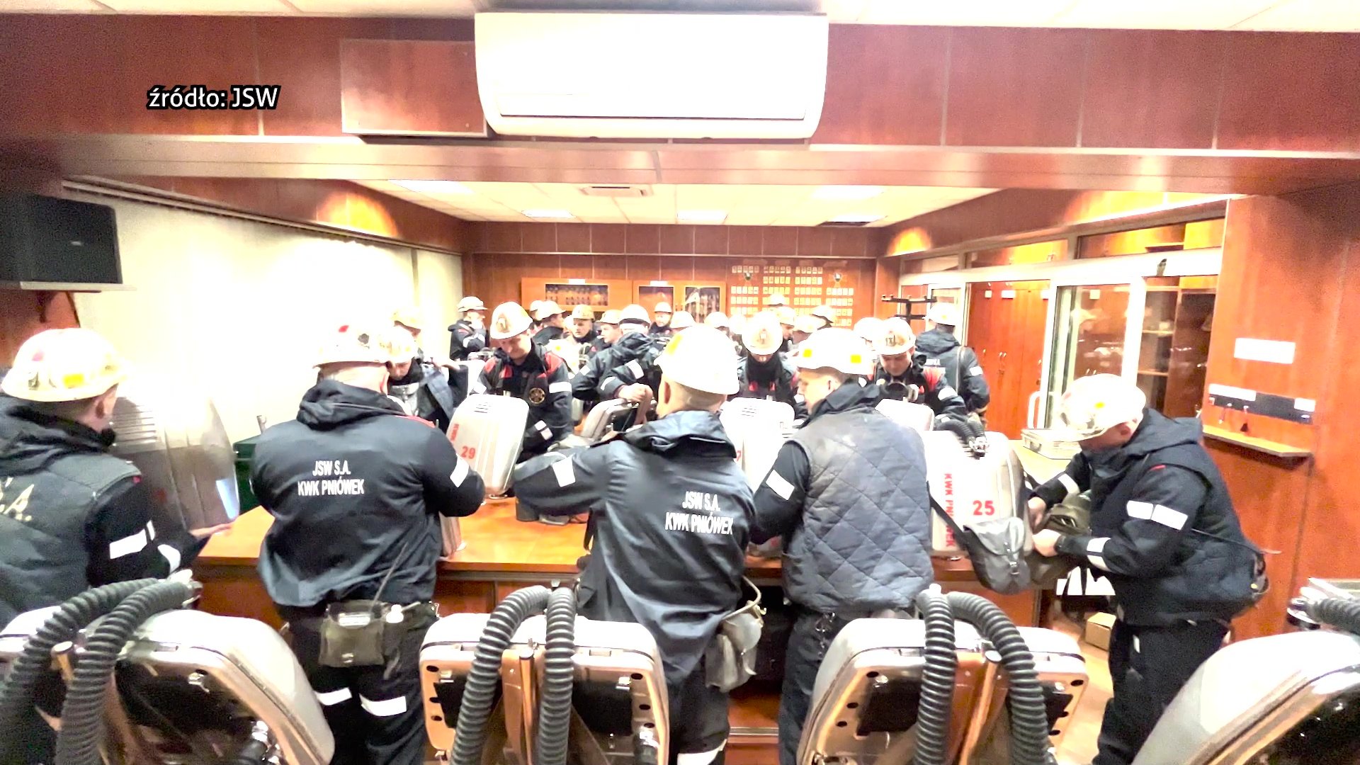 Akcja poszukiwawcza w kopalni Pniówek/fot.TVS