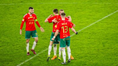 Piłkarze Zagłębia Sosnowiec pokonali GKS Katowice 2:1 na swoim nowym stadionie. [fot. Arkadiusz Chęciński Facebook]