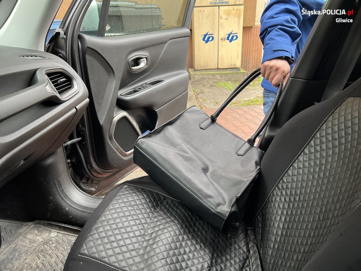 Uwaga! Złodzieje kradną torebki w biały dzień. Fot. KMP Gliwice