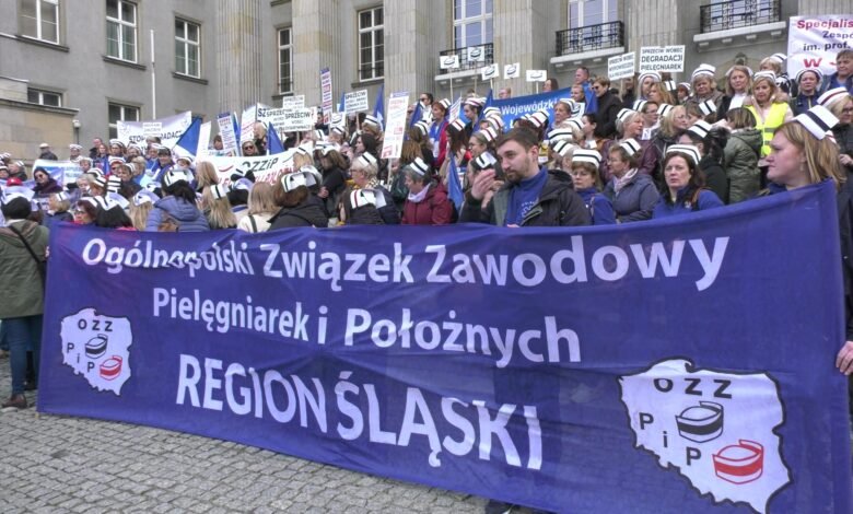 NIE dla dyskryminacji. Protest pielęgniarek w Katowicach