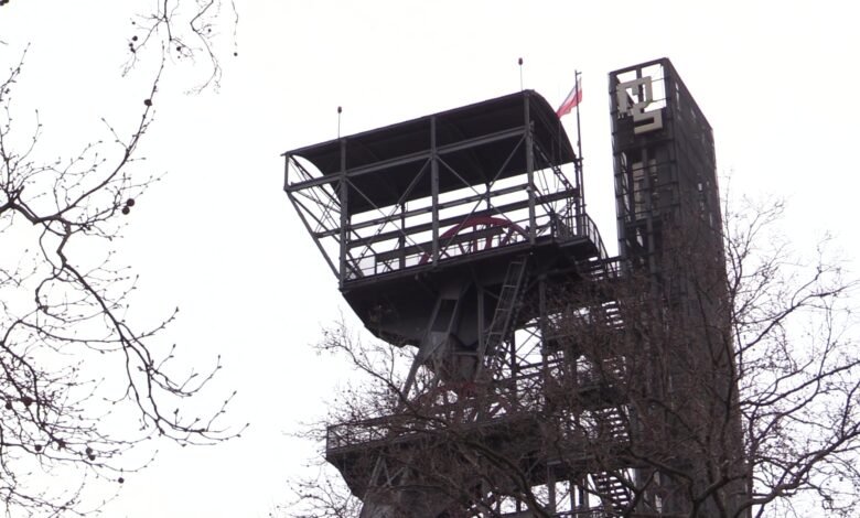 Wieża w Muzeum Śląskim zamknięta