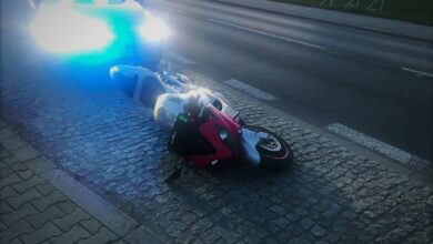 205 punktów karnych dla motocyklisty z Katowic/fot.Śląska Policja