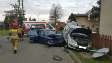 Zignorował znak STOP/fot.Śląska Policja