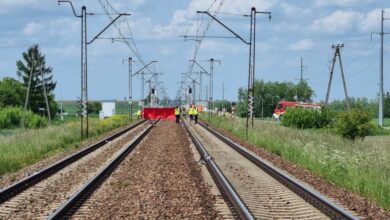 Tragedia na przejeździe kolejowym w Sośnicy/fot.Policja Podkarpacka