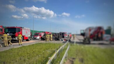 Wypadek na A1 w Częstochowie. Wszyscy ranni byli pijani/fot.Śląska Policja/fb