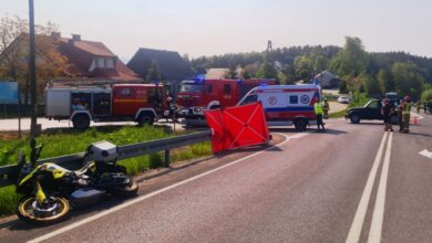 Nie żyje motocyklista. Zawinił kierowca jeepa/fot.Policja Małopolska