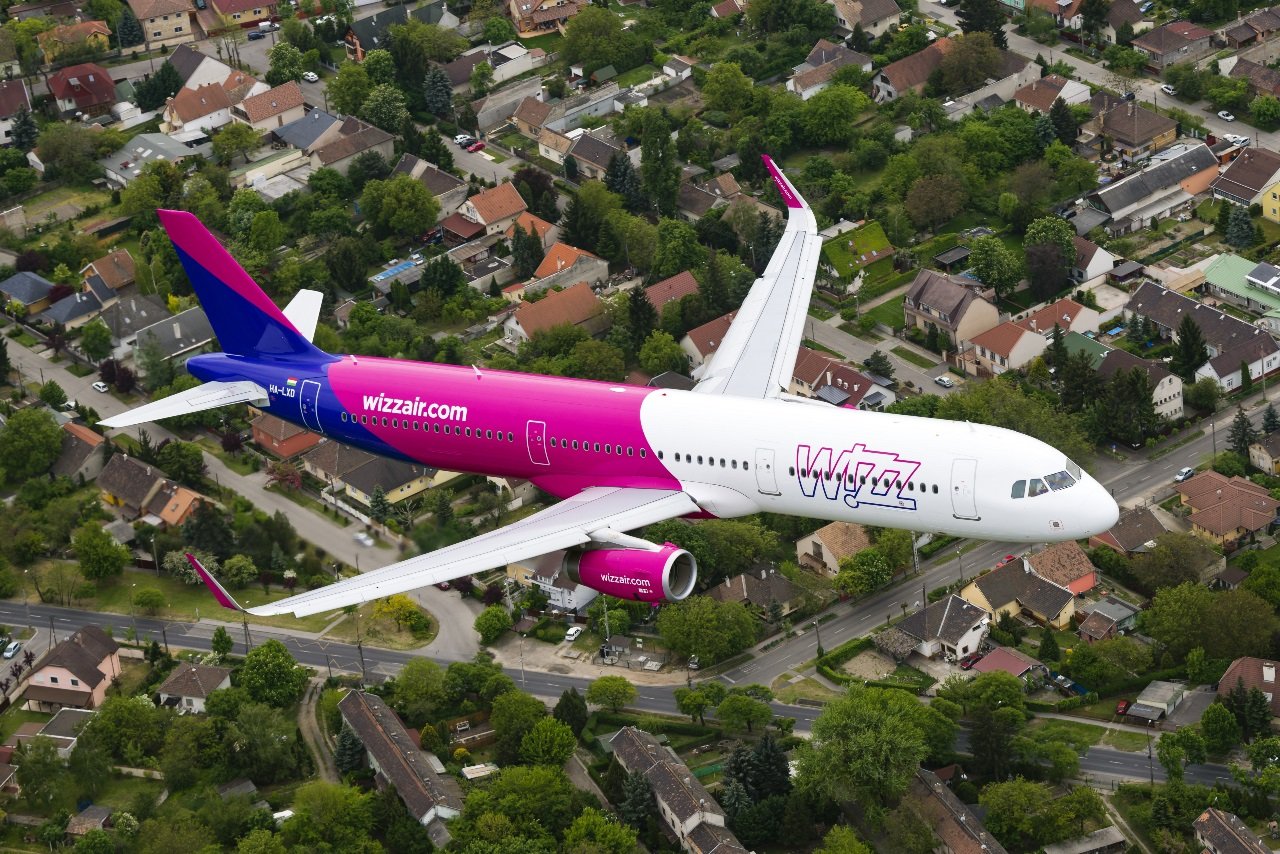 historyczny pierwszy lot wizz air