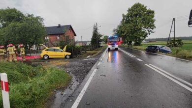 Zderzenie seata z audi. Matka i córka nie żyją/fot.KPP Kędzierzyn Koźle