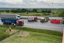 Tragiczny wypadek na A1 w kierunku Knurowa. Utrudnienia w ruchu/fot.Paweł Jędrusik