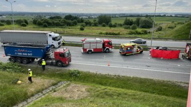 Tragiczny wypadek na A1 w kierunku Knurowa. Utrudnienia w ruchu/fot.Paweł Jędrusik