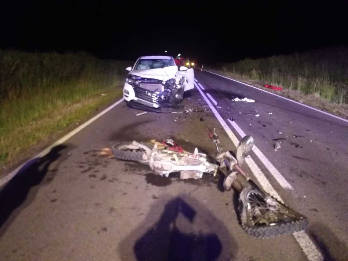 Zderzenie crossa z hyundaiem. Nie żyje kierowca jednośladu/fot.KMP Lublin