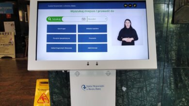 Szpital Wojewódzki w Bielsku zainstalował kioski multimedialne. Fot. Szpital Wojewódzki w Bielsku-Białej