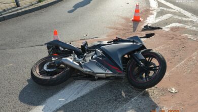 Tragedia w Bielsku. Nie żyje motocyklista/fot.Śląska Policja