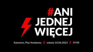 Ani jednej więcej – dziś protest w Katowicach